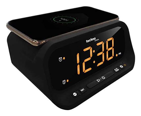 Technoline WT477 vækkeur Quartz alarmur Sort