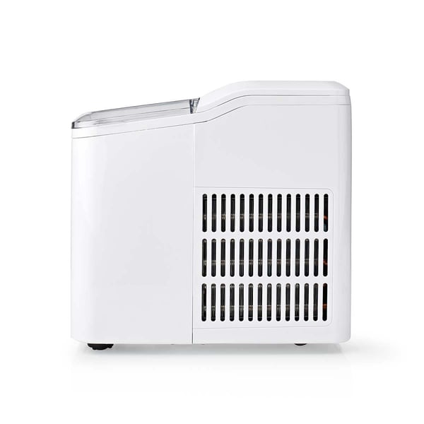 Miniatyrbillede 10 af 21: Nedis KAIC100FWT maskine til isklump Indbygget/fritstående isterningefremstiller 12 kg/24t 120 W Hvid