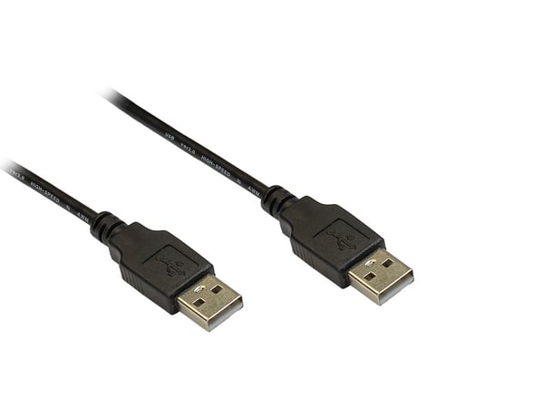 Alcasa 2212-AA5S USB-kabel USB 2.0 5 m USB A 0,48 Gbit/sek. Sort