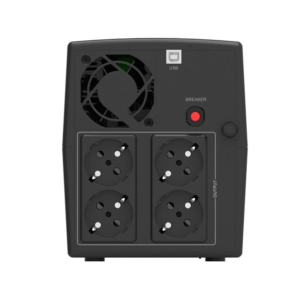 Phasak Sirius UPS-virtalähde Linjainteraktiivinen 1,56 kVA 900 W 4 AC-pistorasia(a)