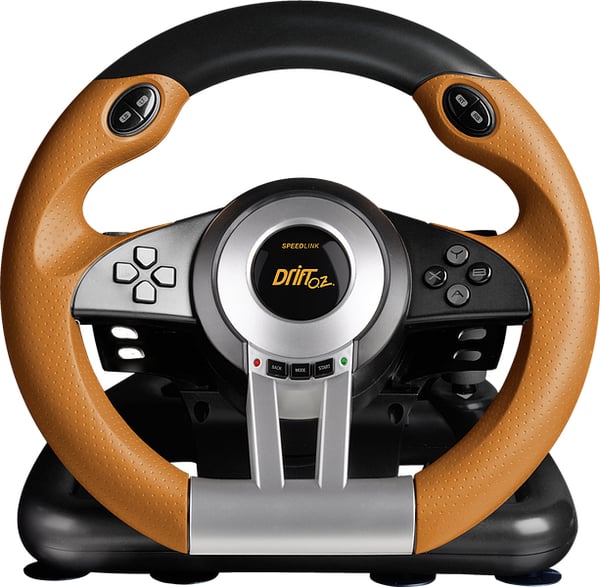 SPEEDLINK DRIFT O.Z. Sort, Grå, Orange USB Rat + Pedaler Analog/digital PC