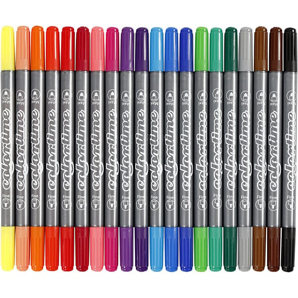 Creativ Company 37983 marker og tush-pen Forskellige farver 20 stk