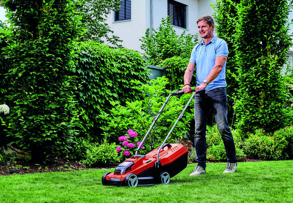 Einhell GE-CM 18/32 Li-Solo Motorgräsklippare Batteri Svart, Röd