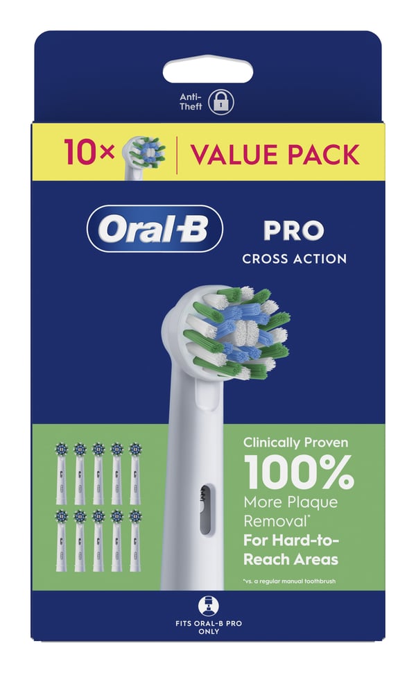 Miniatyrbild 5 av 8: Oral-B 8700216988322 tandborsthuvuden 10 styck Vit