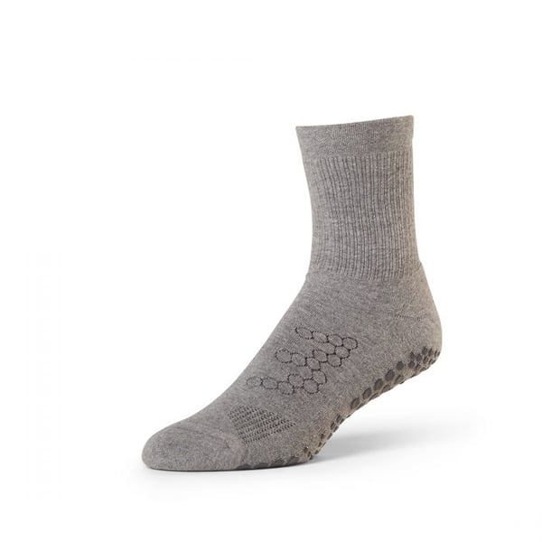 Miniatyrbillede 1 af 2: Base 33 CREW GRIP SOCKS Hanstik Atletiksokker Grå 2 Par