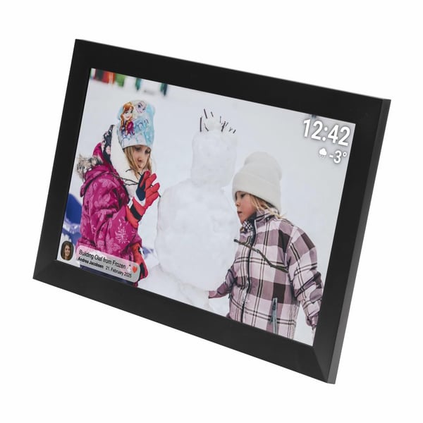 Miniatyrbillede 2 af 6: Denver PFF-1504B digital fotoramme Sort 39,6 cm (15.6") Berøringsskærm Wi-Fi