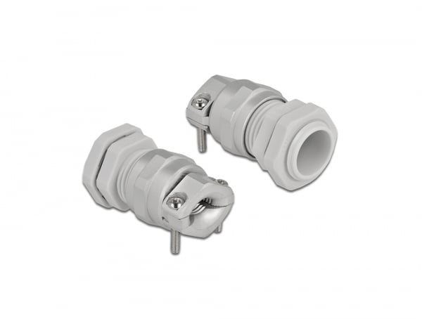 Miniatyrbillede 2 af 3: DeLOCK 60354 kabelforskruning Grå Metal, Plast 1 stk