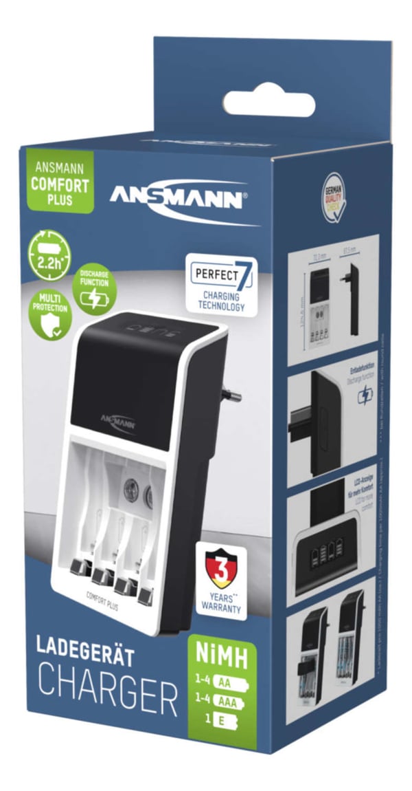 Miniatyrbillede 9 af 11: Ansmann Comfort Plus batterioplader Universel Vekselstrøm