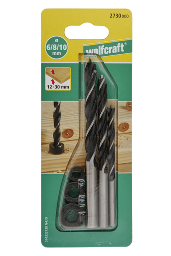 Miniatyrbillede 2 af 3: wolfcraft GmbH 2730000 borehoved Spiralbor 3 stk