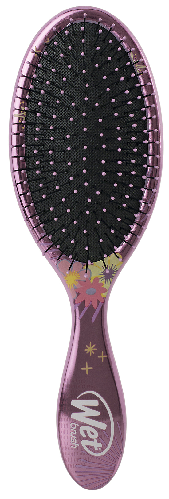 Wet Brush Original Detangler Disney Princess Tiana Børn Paddle hårbørste Flerfarvet, Lilla 1 stk