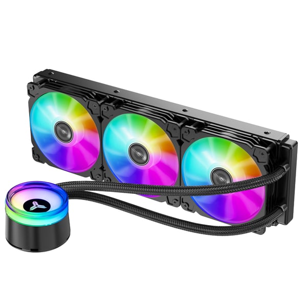 Jonsbo Angeleyes TW2-360 Pro COLOR Suoritin All-in-one-nesteenjäähdytin Musta 1 kpl