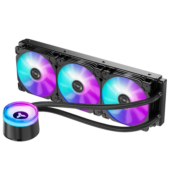 Jonsbo Angeleyes TW2-360 Pro COLOR Suoritin All-in-one-nesteenjäähdytin Musta 1 kpl