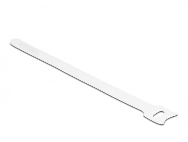 Delock Kabelbinder - 20 cm - hvid (Pakke