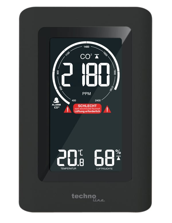 Technoline WL 1030 digital vejrstation Sort Vekselstrøm/batteri