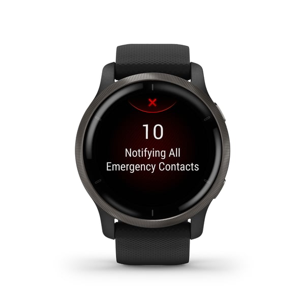 Garmin Venu 2 3,3 cm (1.3") AMOLED 45.4 mm Digital 416 x 416 pixel Berøringsskærm Wi-Fi GPS (satellit)