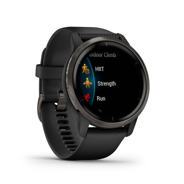Miniatyrbillede 46 af 61: Garmin Venu 2 3,3 cm (1.3") AMOLED 45.4 mm Digital 416 x 416 pixel Berøringsskærm Wi-Fi GPS (satellit)