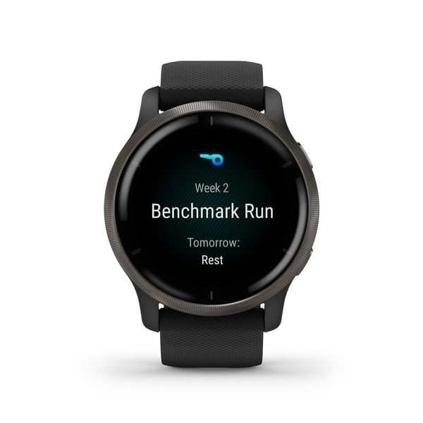 Miniatyrbillede 34 af 61: Garmin Venu 2 3,3 cm (1.3") AMOLED 45.4 mm Digital 416 x 416 pixel Berøringsskærm Wi-Fi GPS (satellit)