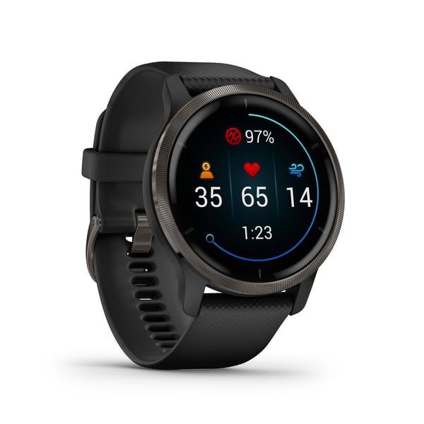 Miniatyrbillede 5 af 61: Garmin Venu 2 3,3 cm (1.3") AMOLED 45.4 mm Digital 416 x 416 pixel Berøringsskærm Wi-Fi GPS (satellit)