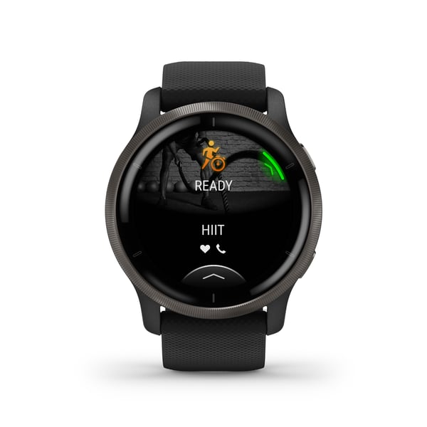 Garmin Venu 2 3,3 cm (1.3") AMOLED 45.4 mm Digital 416 x 416 pixel Berøringsskærm Wi-Fi GPS (satellit)