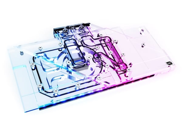Alphacool Eisblock Aurora Acryl GPX-A Vattenblock + kylfläns