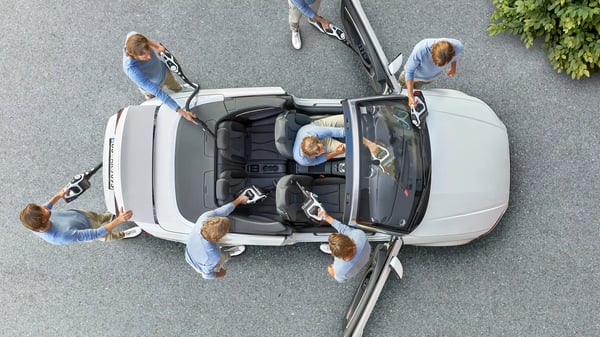 Miniatyrbild 22 av 23: Bosch Serie 8 BSS825ALL upprättstående dammsugare och elektrisk sopborste Skaftdammsugare Batteri Torr Utan påse Svart, Vit 5 Ah