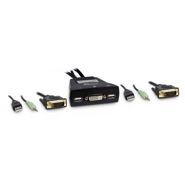 Miniatyrbild 1 av 3: Inter-Tech KVM-LS-21DA DVI KVM-switchar Svart