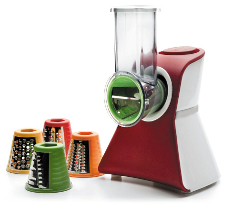 Lacor 69115 Elektriske rivejern og spiralizer Elektrisk rivejern Plast Rød