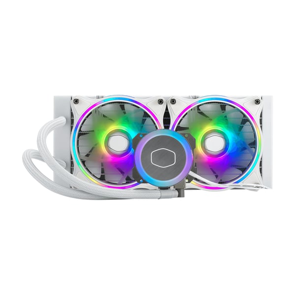 Miniatyrbillede 6 af 10: Cooler Master MasterLiquid ML240 Illusion White Edition Processor Alt-i-en væskekøler Hvid
