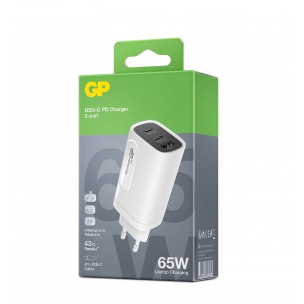 GP Batteries GaN PD batterioplader Vekselstrøm