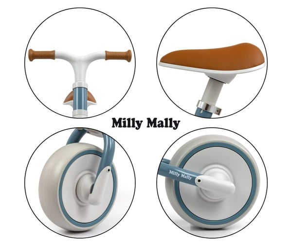Miniatyrbillede 9 af 12: Milly Mally Skippy Blue Løbecykel Stål Blå