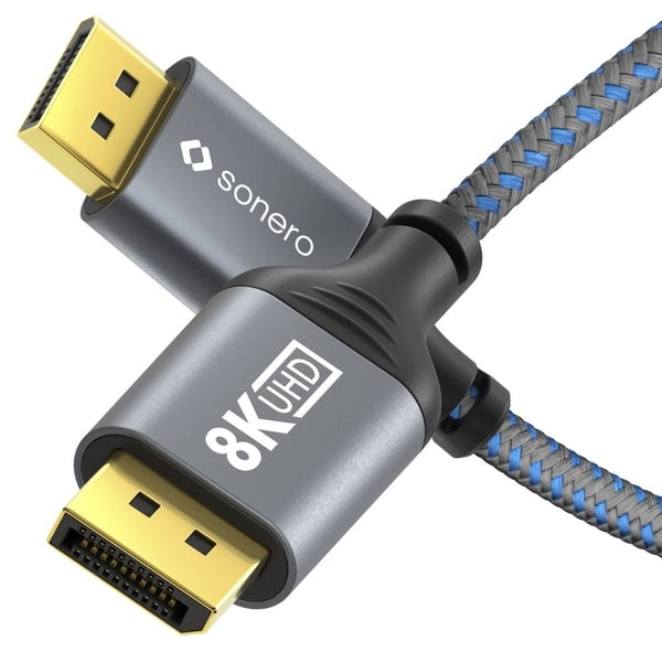 sonero SPC-DP110-030 DisplayPort kabel 3 m Blå, Grå