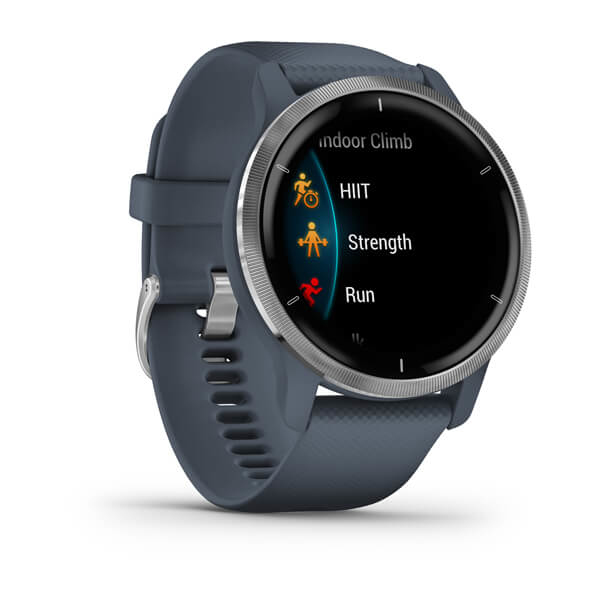 Miniatyrbillede 2 af 8: Garmin Venu 2 3,3 cm (1.3") AMOLED 45 mm Digital 416 x 416 pixel Berøringsskærm Sølv Wi-Fi GPS (satellit)