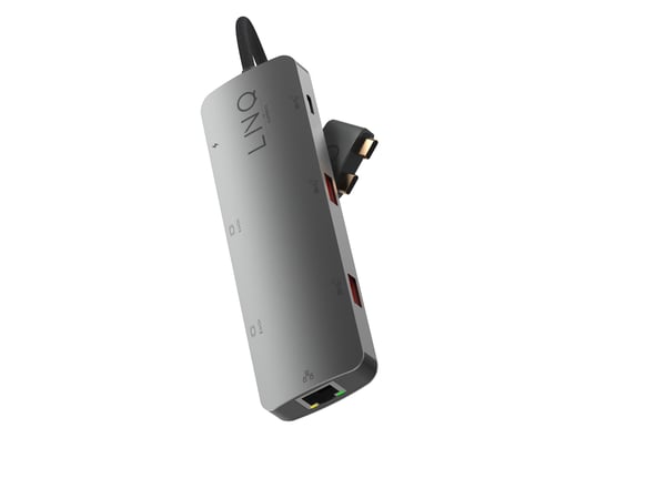 Pikkukuva 17 / 21: LINQ LQ48011 kannettavien tietokoneiden telakka ja porttitoistin Langallinen 2 x USB 3.2 Gen 2 (3.1 Gen 2) Type-C Musta, Harmaa