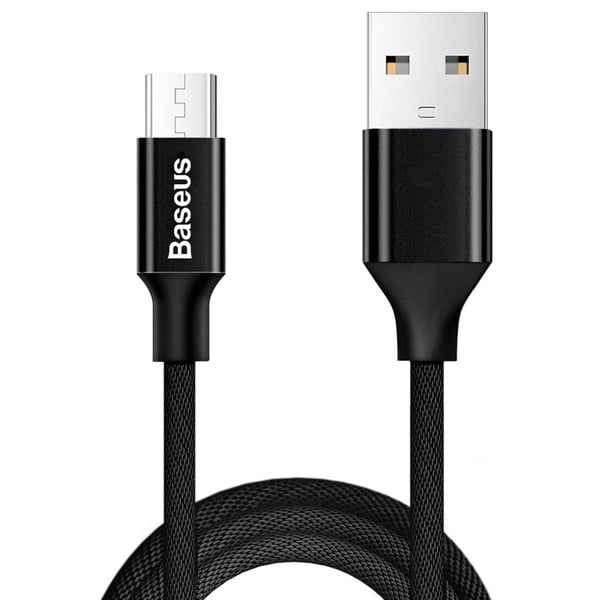 Miniatyrbillede 1 af 3: Baseus 6953156260733 USB-kabel USB 2.0 1,5 m USB A Micro-USB B 0,48 Gbit/sek. Sort