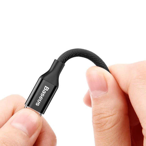 Miniatyrbillede 2 af 3: Baseus 6953156260733 USB-kabel USB 2.0 1,5 m USB A Micro-USB B 0,48 Gbit/sek. Sort