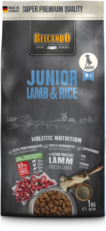 Belcando 4002633557100 tørfoder til hund 1 kg Hundehvalp Lam Belcando 4002633557100 tørfoder til hund 1 kg Hundehvalp Lam