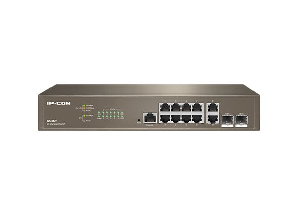 Pikkukuva 1 / 4: IP-COM Networks G5312F verkkokytkin Hallittu L3 Gigabit Ethernet (10/100/1000) 1U Ruskea
