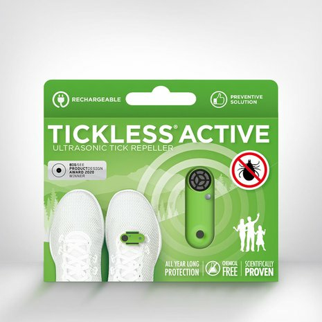 Miniatyrbild 3 av 5: Tickless Active Automatisk Insektsavstötande medel Lämplig för inomhusbruk Lämplig för utomhusbruk Grön