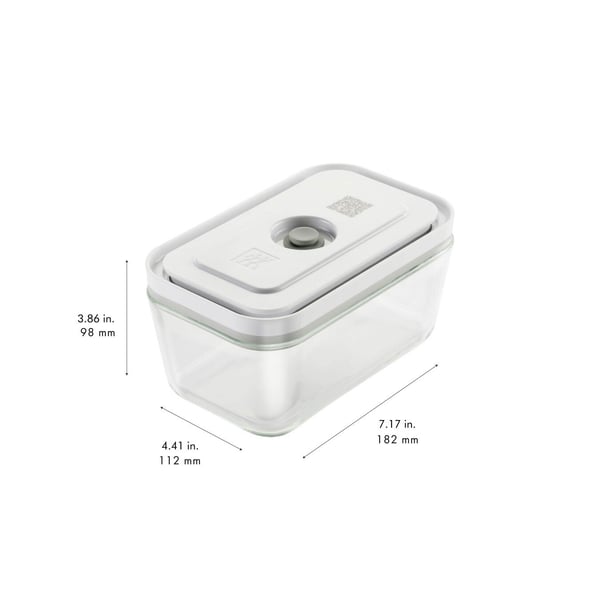 ZWILLING FRESH & SAVE Rektangulär Låda Grå, Transparent 3 styck