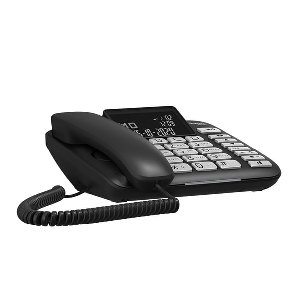 Gigaset DL780 Plus Analoginen/DECT-puhelin Soittajan tunnistus Musta