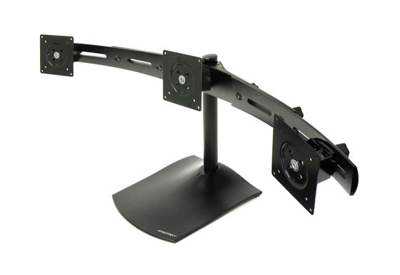 Ergotron DS Series DS100 Triple Monitor Desk Stand 53,3 cm (21") Vastaanotto Musta