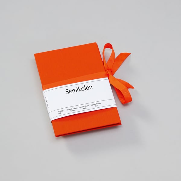 Semikolon Leporello fotoalbum og arkbeskyttelse Orange Semikolon Leporello fotoalbum og arkbeskyttelse Orange