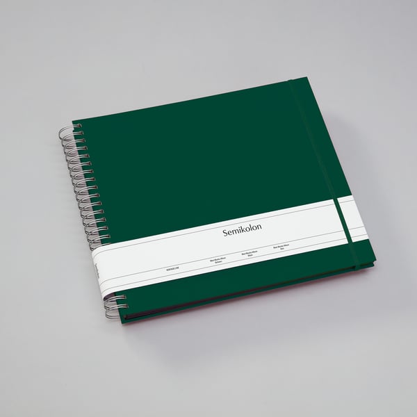 Semikolon Maxi Mucho fotoalbum og arkbeskyttelse Grøn 45 ark Spiral indbinding