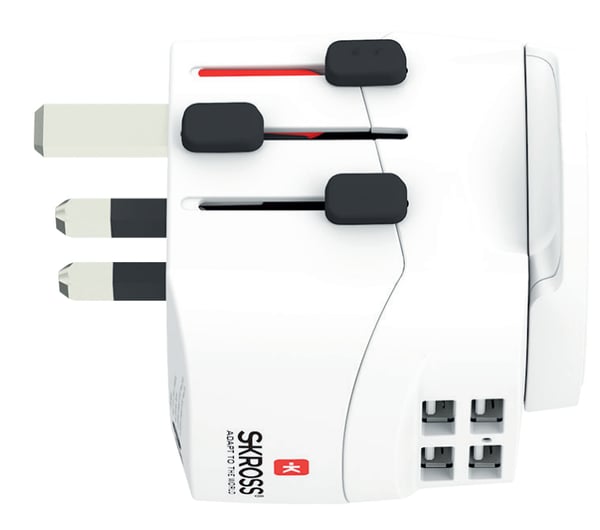 Skross 1.302471 strømstik adapter Universel Hvid