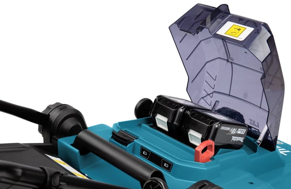 Makita DLM382CM2 gräsklippare Motorgräsklippare Batteri Svart, Blå