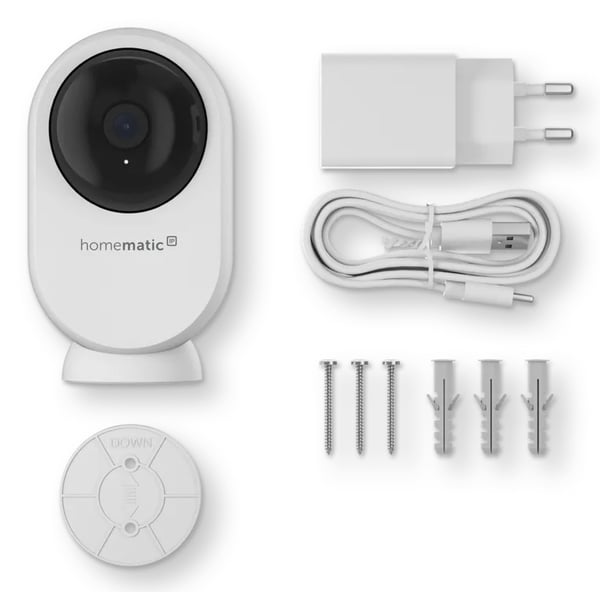 Homematic IP 162942A0 overvågningskamera Tower IP-sikkerhedskamera Indendørs & udendørs 2560 x 1440 pixel Loft/skrivebord