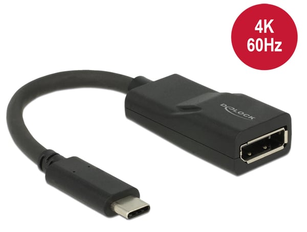 DeLOCK 62748 USB grafisk adapter 4096 x 2160 pixel Sort
