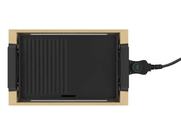Miniatyrbild 3 av 3: Cecotec Tasty&Grill 2000 raclettegrill 2000 W Bamboo, Svart