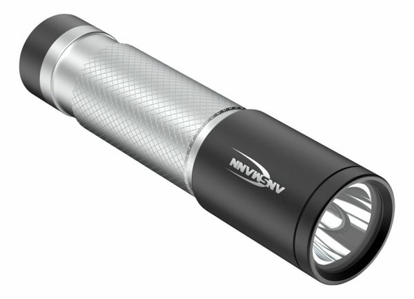 Ansmann 1600-0427 taskulamppu Musta, Hopea Käsikokoinen taskulamppu LED