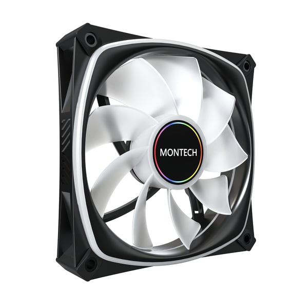 Montech RX120 PRO Computerkabinet Ventilator 12 cm Hvid 1 stk